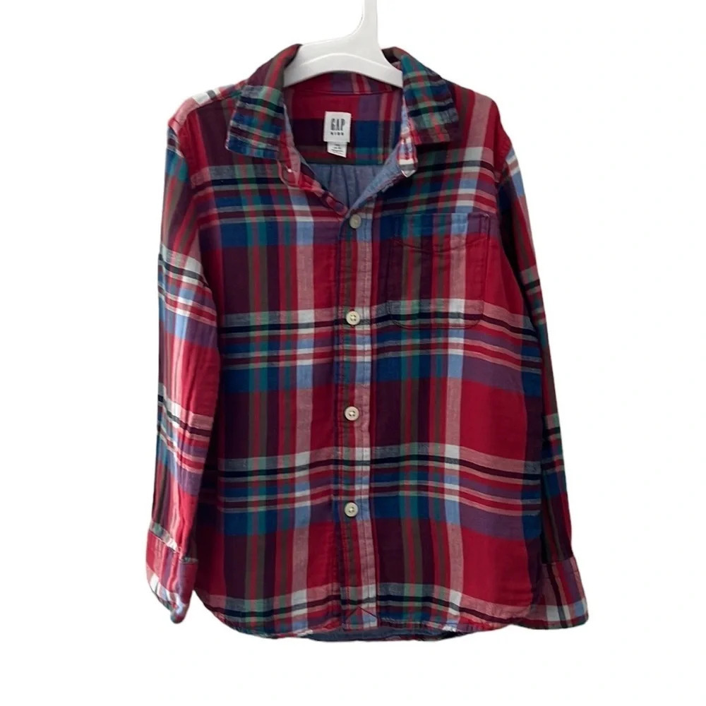GAP Button up long sleeve boys shirt - Picture 5 of 5